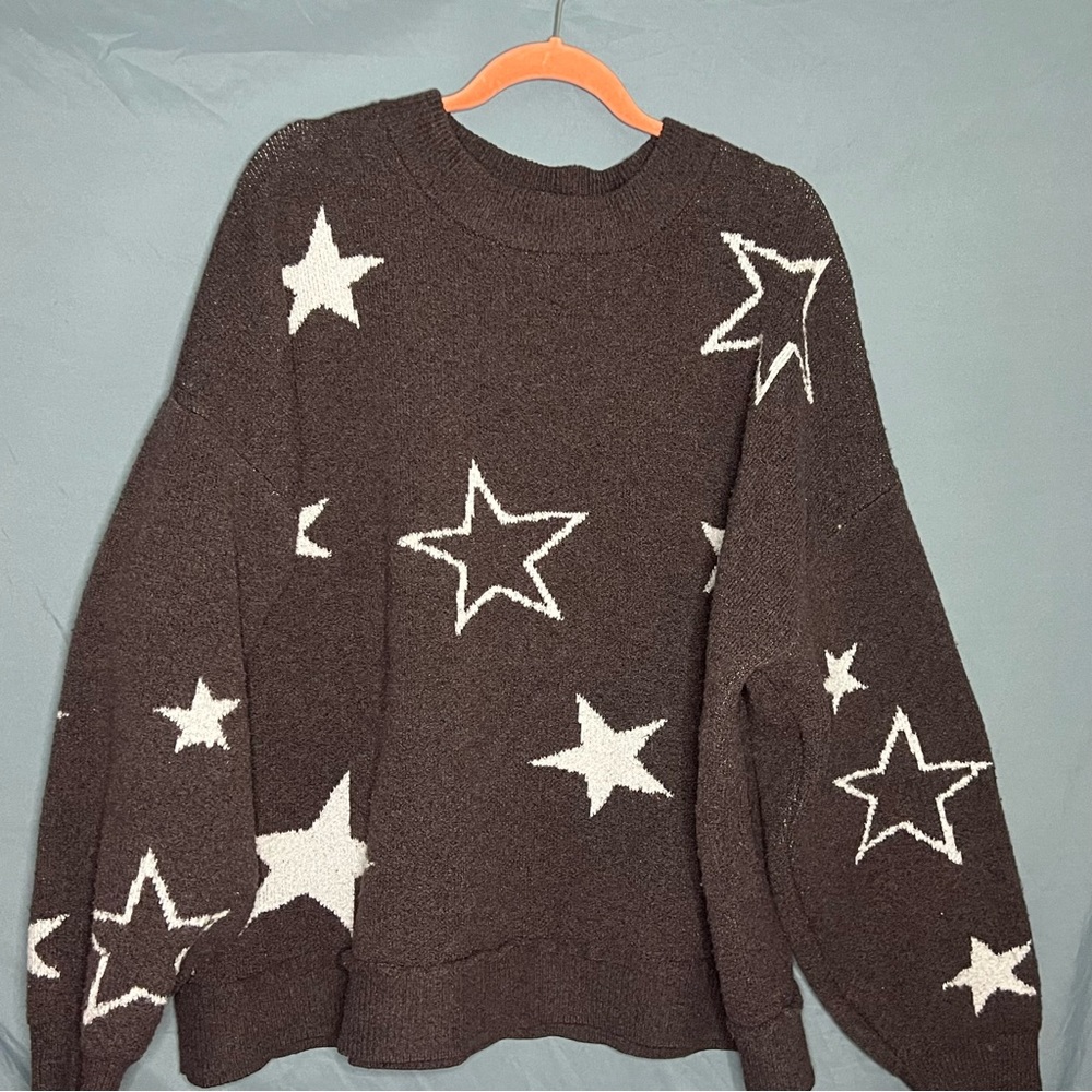 SOLDgrey star sweater